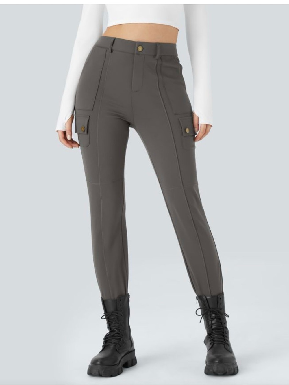 HALARA Women’s Cargo Pants — Deep Grey